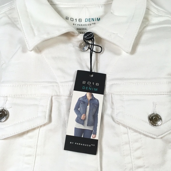 Parasuco White Denim Jean Jacket - Picture 6 of 7